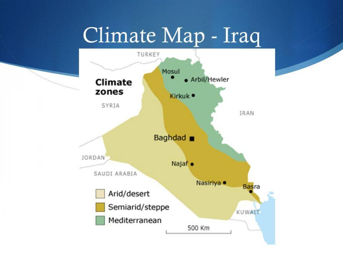 નકશો ઇરાક આબોહવા