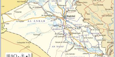 નકશો ઇરાક રસ્તાઓ