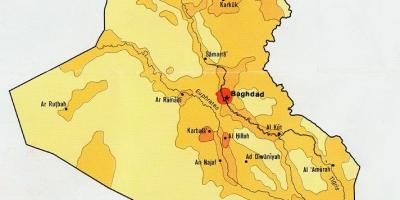 નકશો ઇરાક વસ્તી