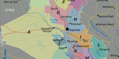 નકશો ઇરાક વિસ્તારો