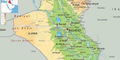 નકશો ઇરાક ભૂગોળ